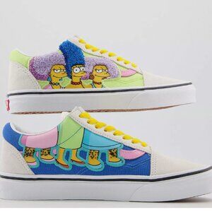 VANS Old Skool The Simpsons Bouvier Sisters Sneakers, Mens Size 8 Womens 9.5